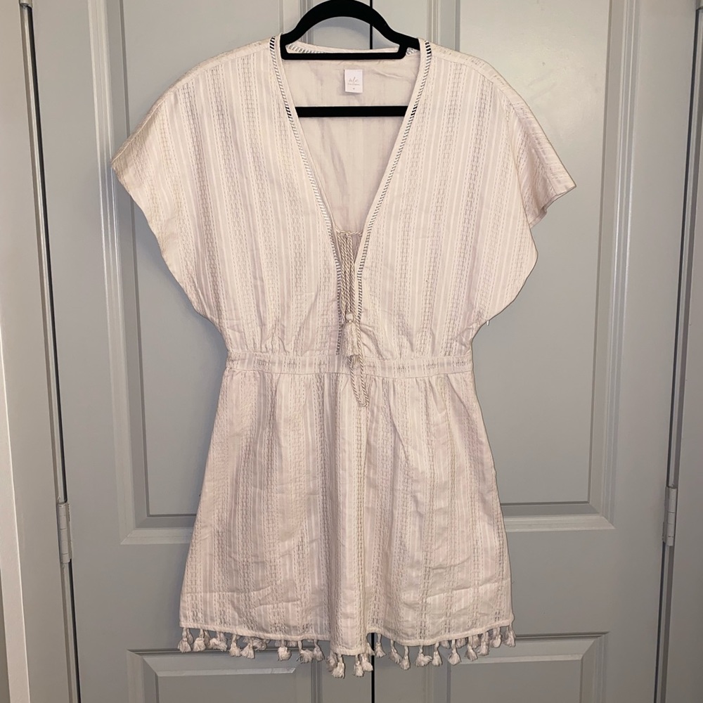 Ale by Alessandra Bruna Mini Dress in Beige
